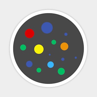 Colorful circles Magnet